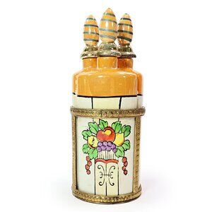 Lusterware Vanity Set 3 Perfume Bottles Glass Applicators w/ Brass Stand Holder